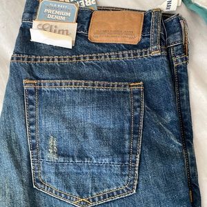 Old navy blue jeans